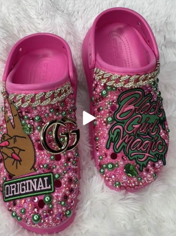 Black Girl Magic Custom Crocs